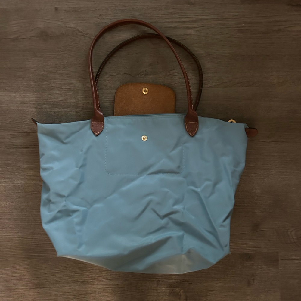 Blue Used Large LongChamp Tote Bag